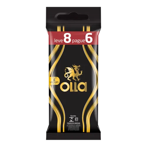 Preservativo Olla Lubrificado - Leve 8 Pague 6