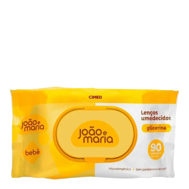 Toalha Umedecida João e Maria Bebê c/ 90