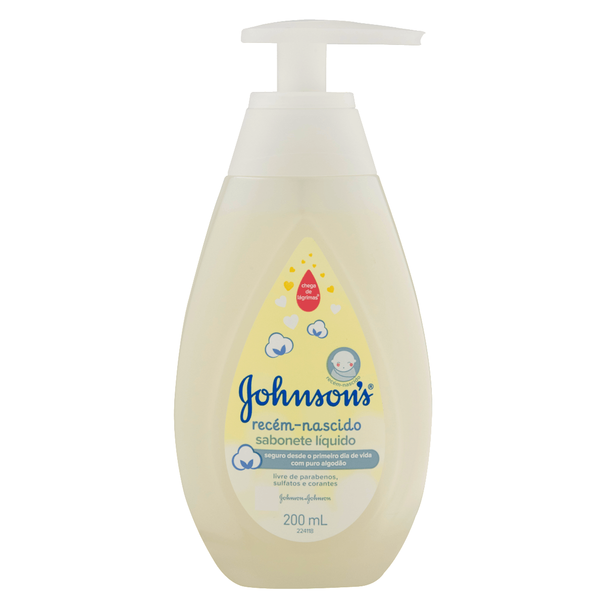Sabonete Líquido Recém-Nascido Jonhson & Jonhson 200ml