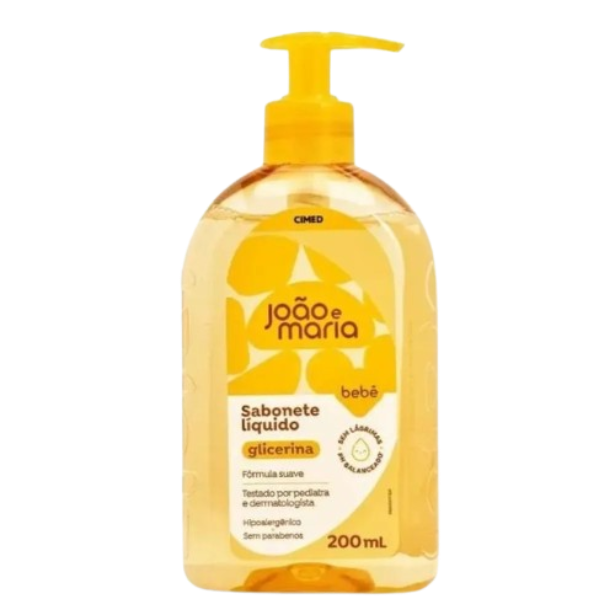 Sabonete Líquido de Glicerina Bebê João e Maria 200ml