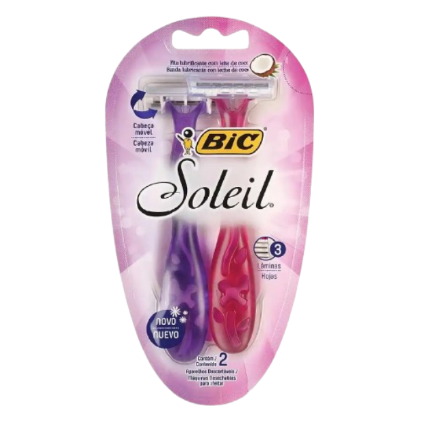 Aparelho Bic Soleil c/ 2 Unidades