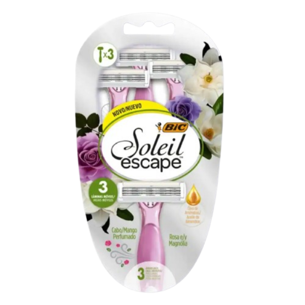 Aparelho Bic Soleil Escape c/ 3 Unidades
