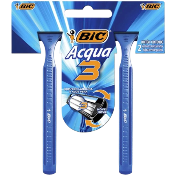Aparelho Bic Acqua 3 c/ 2 Unidades