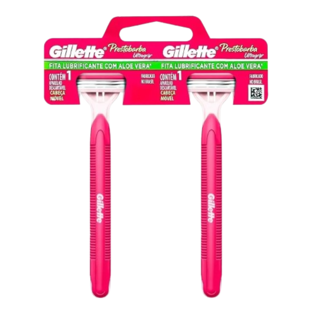 Aparelho Gillette Prestobarba Ultragrip c/ 2 Unidades