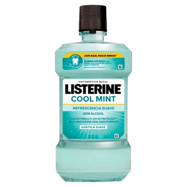 Enxaguante Bucal Listerine Sem Álcool - Cool Mint 1L