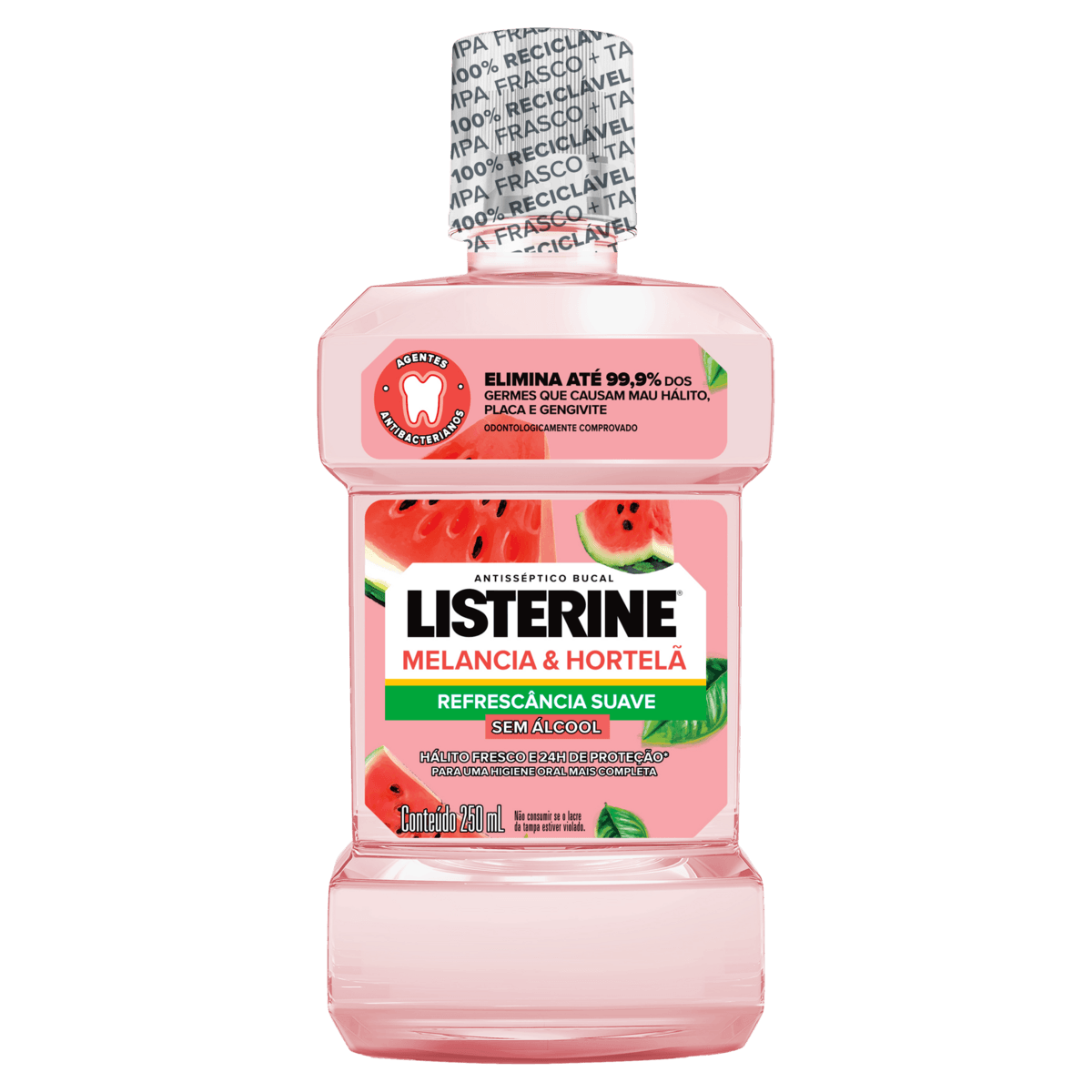 Enxaguante Bucal Listerine Sem Álcool - Melancia 250ml