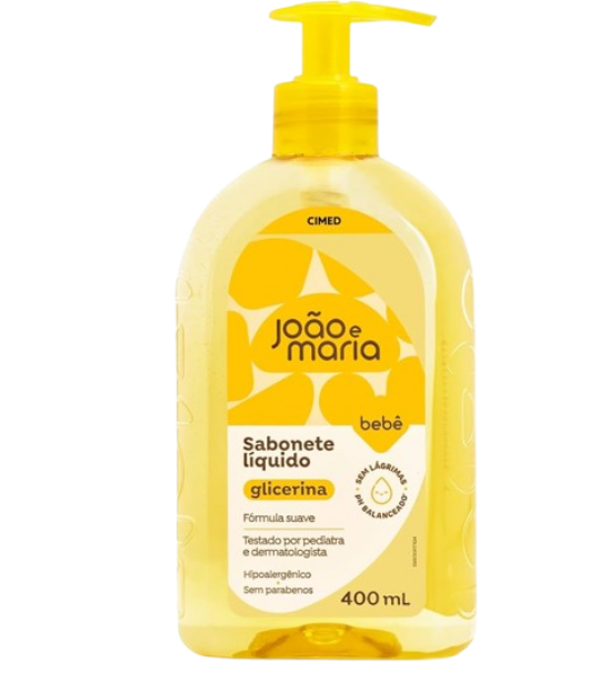 Sabonete Líquido de Glicerina Bebê João e Maria 400ml