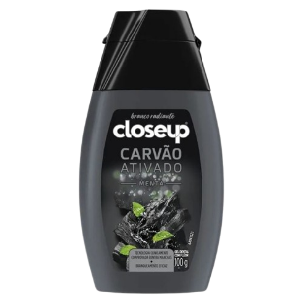 Gel Dental Closeup Carvão Ativado - Menta 100g