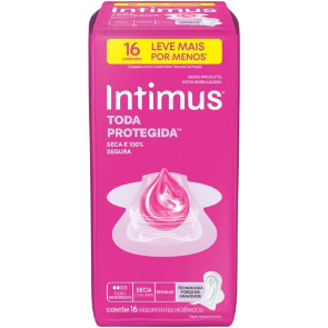 Absorvente Intimus - Seco c/ Abas 16 Unid.