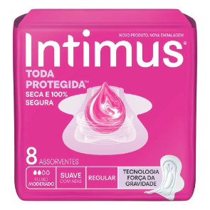 Absorvente Intimus - Suave c/ Abas 8 Unid.