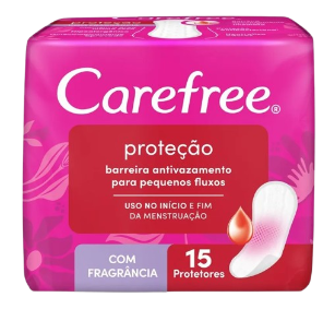 Absorvente Carefree - Proteção c/ Fragrância 15 Unid.