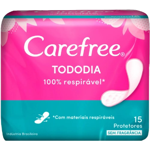 Absorvente Carefree - Tododia s/ Fragrância 15 Unid.