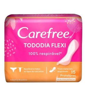 Absorvente Carefree - Tododia Flexi s/ Fragrância 15 Unid.