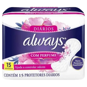 Absorvente Always Diário - Proteção c/ Perfume 15 Unid.