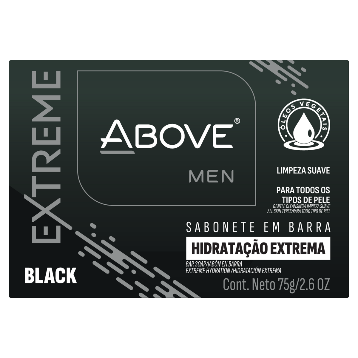 Sabonete Masculino Above - Extreme Black 75g