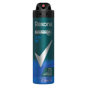 Desodorante Aerossol Rexona Masculino - Active Dry 150ml