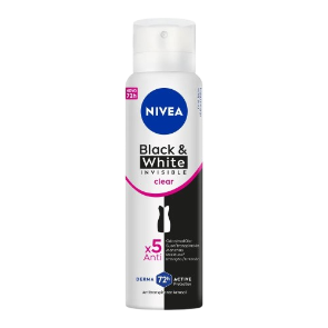 Desodorante Aerossol Nivea Black & White - Clear 150ml