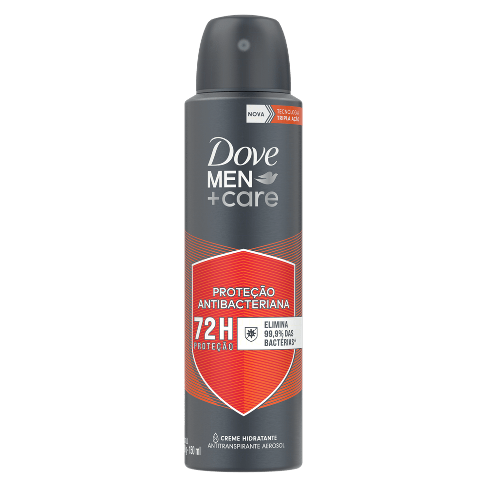 Desodorante Aerossol Dove Masculino - Proteção Antibacteriana 150ml