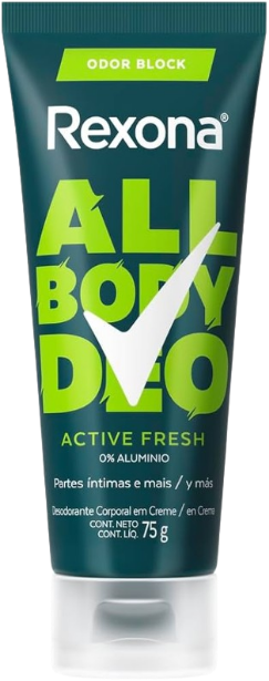 Desodorante em Creme Rexona All Body Deo Masculino - Active Fresh 75g