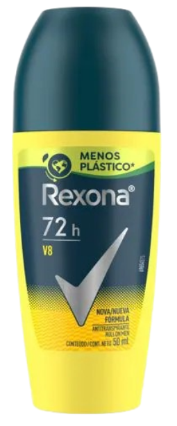 Desodorante Roll On Rexona Masculino - V8 50ml