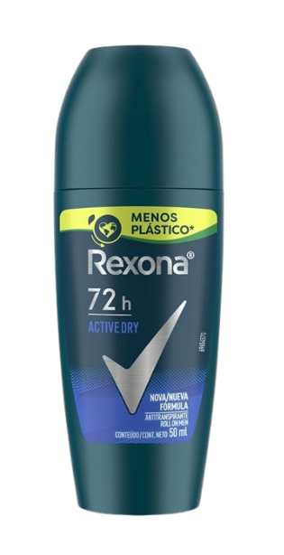 Desodorante Roll On Rexona Masculino - Active Dry 50ml