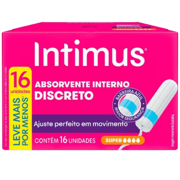 Absorvente Interno Intimus - Super 16 unid.