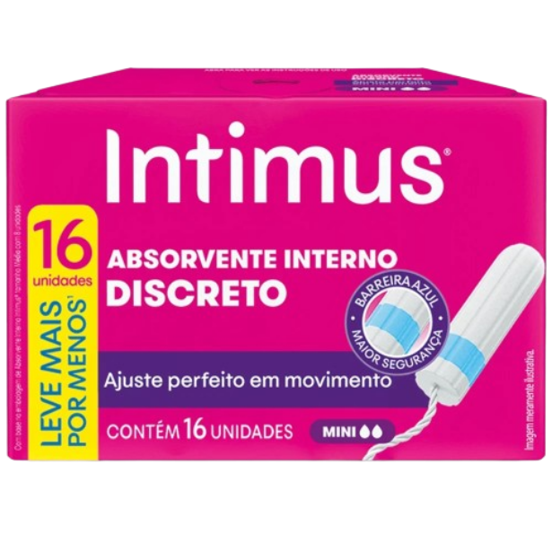 Absorvente Interno Intimus - Mini 16 unid.