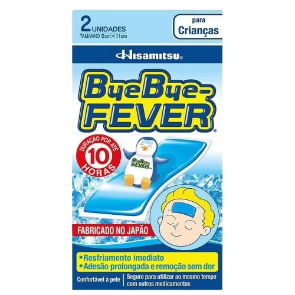 Adesivo Bye Bye Fever para Alívio de Febre - Para Crianças 2 Unid.