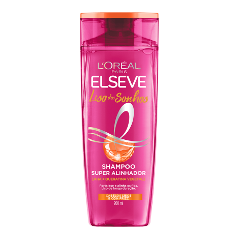 Shampoo Elseve Liso dos Sonhos Super Alinhador - Cabelos Lisos e Com Frizz 200ml