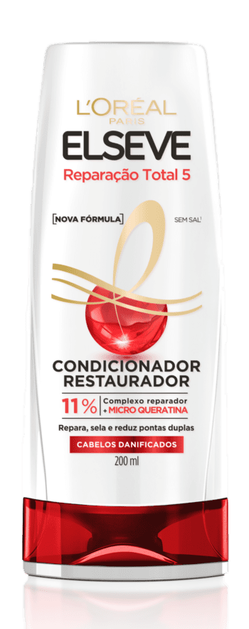 Condicionador Elseve Reparação Total 5 Restaurador - Cabelos Danificados 200ml