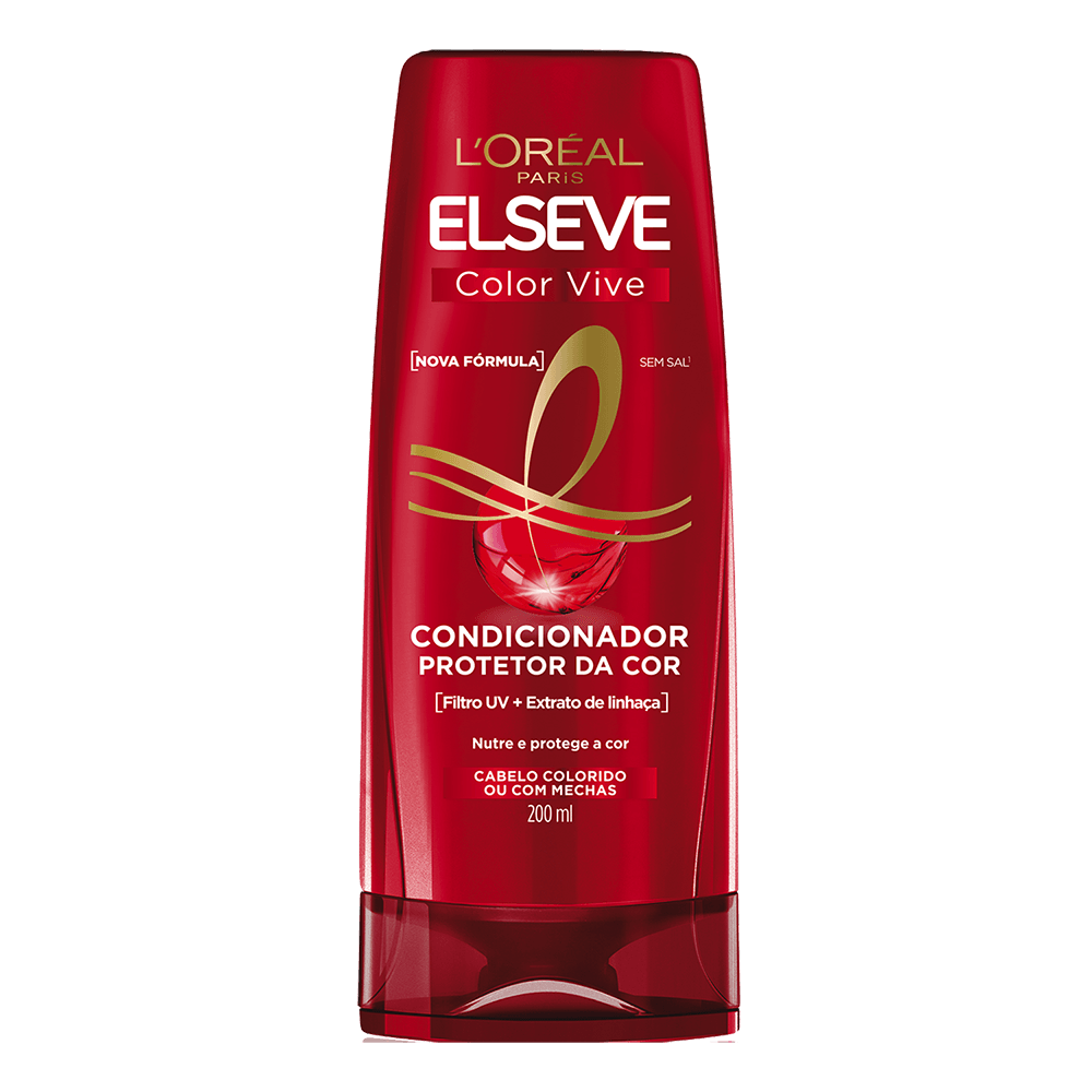 Condicionador Elseve Color Vive Protetor da Cor - Cabelos Coloridos ou Com Mechas 200ml