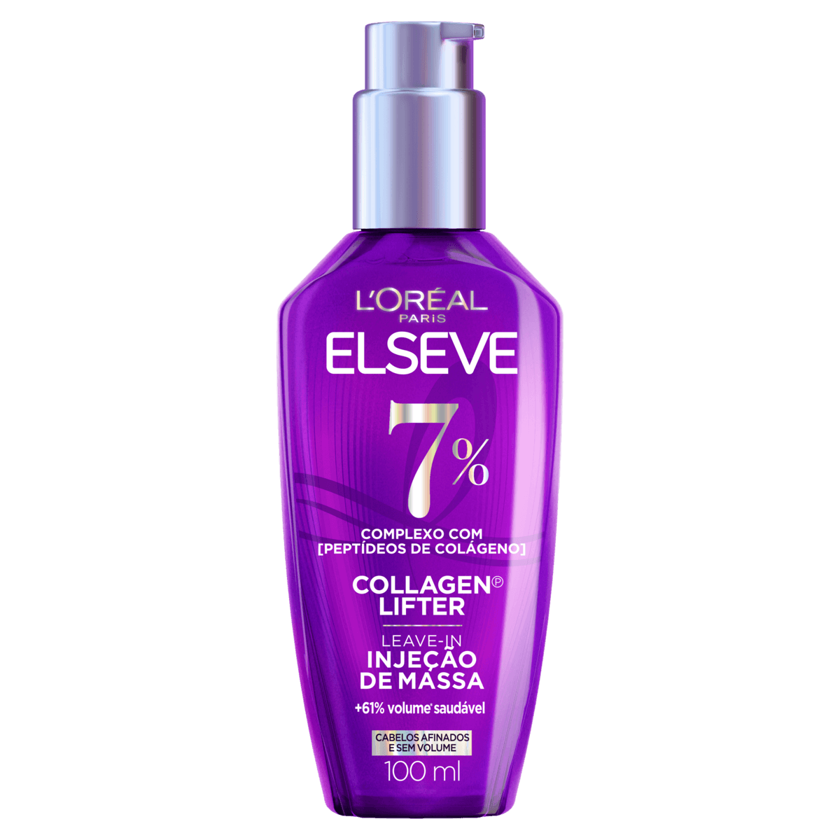 Leave-In Elseve Collagen Lifter Injeção de Massa - Cabelos Afinados e Sem Volume 100ml