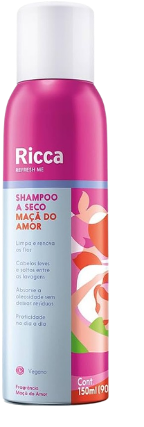 Shampoo a Seco Ricca - Maça do Amor 150ml