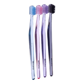 Escova Dental Bitufo Ortodôntica - Macia + Média 1 Unid. Cores Diversas