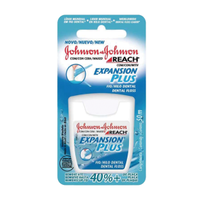 Fio Dental Johnson & Johnson Expansion Plus - 50m Extra Fino