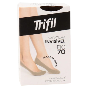 Sapatilha Invisível Trifil - Fio 70 Natural Tamanho Único