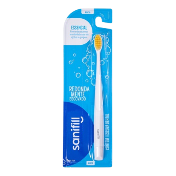 Escova Dental Sanifill Essencial - Macia 1 Unid. Cores Diversas
