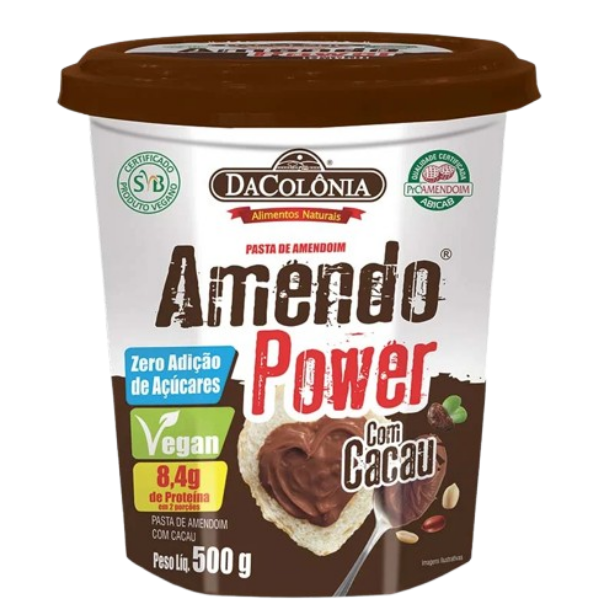 Pasta de Amendoim DaColônia - Com Cacau 500g