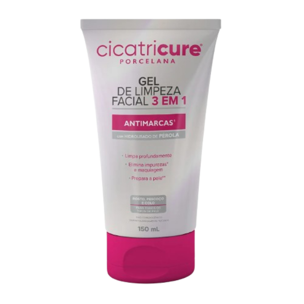 Cicatricure Porcelana Antimarcas - Gel de Limpeza Facial 150ml