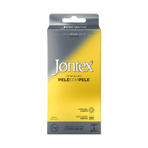 Preservativo Jontex Pele com Pele c/ 4 Unid. - Sem Látex
