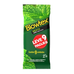Preservativo Blowtex Menta - Leve 9 Pague 6