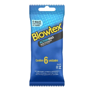 Preservativo Blowtex Action Max Texturizado c/ 6 Unid.