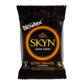 Preservativo Skyn Extra Grande c/ 3 Unid. - Sem Látex