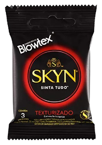 Preservativo Skyn Texturizado c/ 3 Unid. - Sem Látex