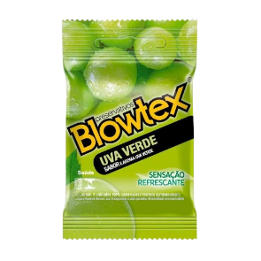 Preservativo Blowtex Uva Verde c/ 3 Unid.