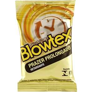 Preservativo Blowtex Prazer Prolongado c/ 3 Unid.