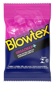 Preservativo Blowtex Orgazmax c/ 3 Unid.