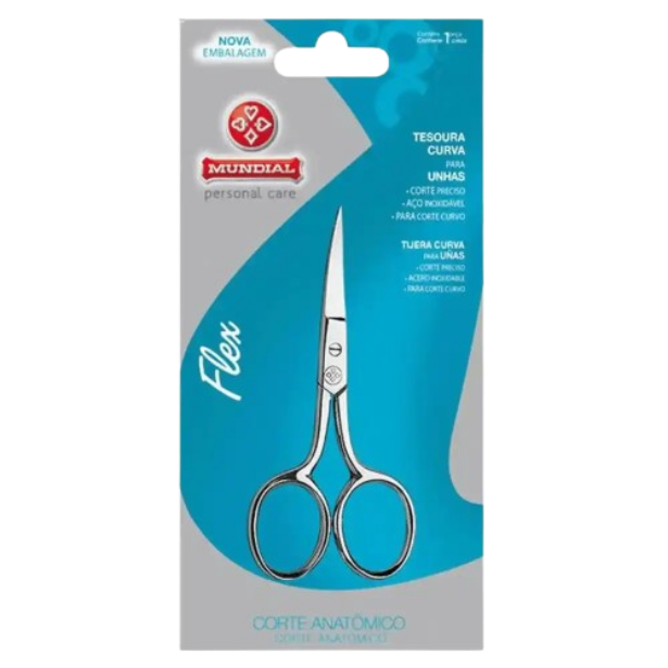 Tesoura Curva para Unhas Mundial Flex