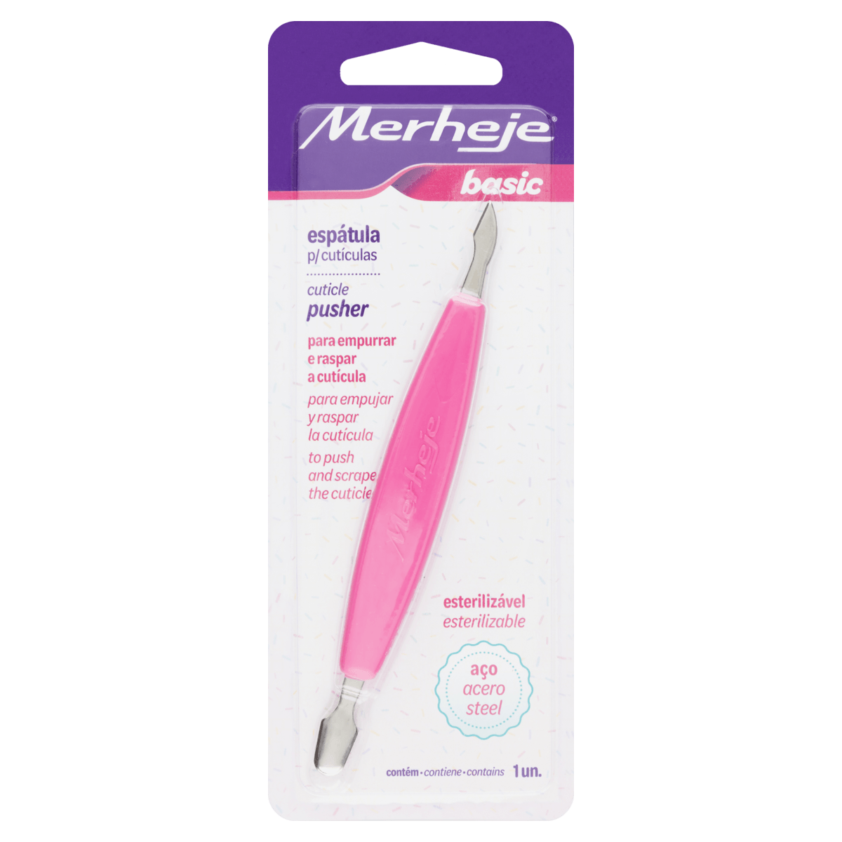 Espátula para Cutícula Rosa Merheje Basic