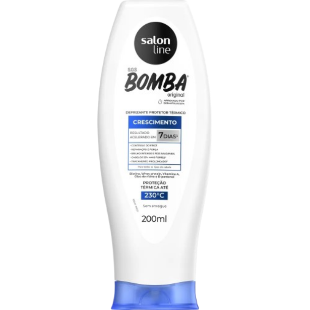 Defrizante Protetor Térmico Salon Line S.O.S Bomba Crescimento 200ml